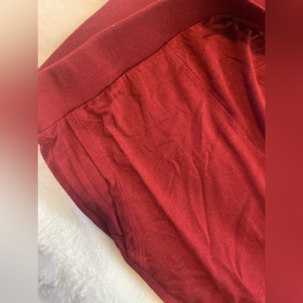 ALFANI Essentials Ultra-Soft Knit Jogger Pajama Pants Red Stone Sz Small - Picture 9 of 9